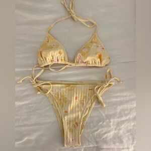 Yellow Floral Billabong Bikini